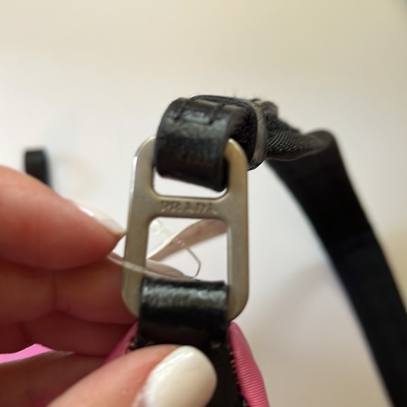 NWT Y2K PRADA vintage hot pink/black leather - Picture 3 of 11